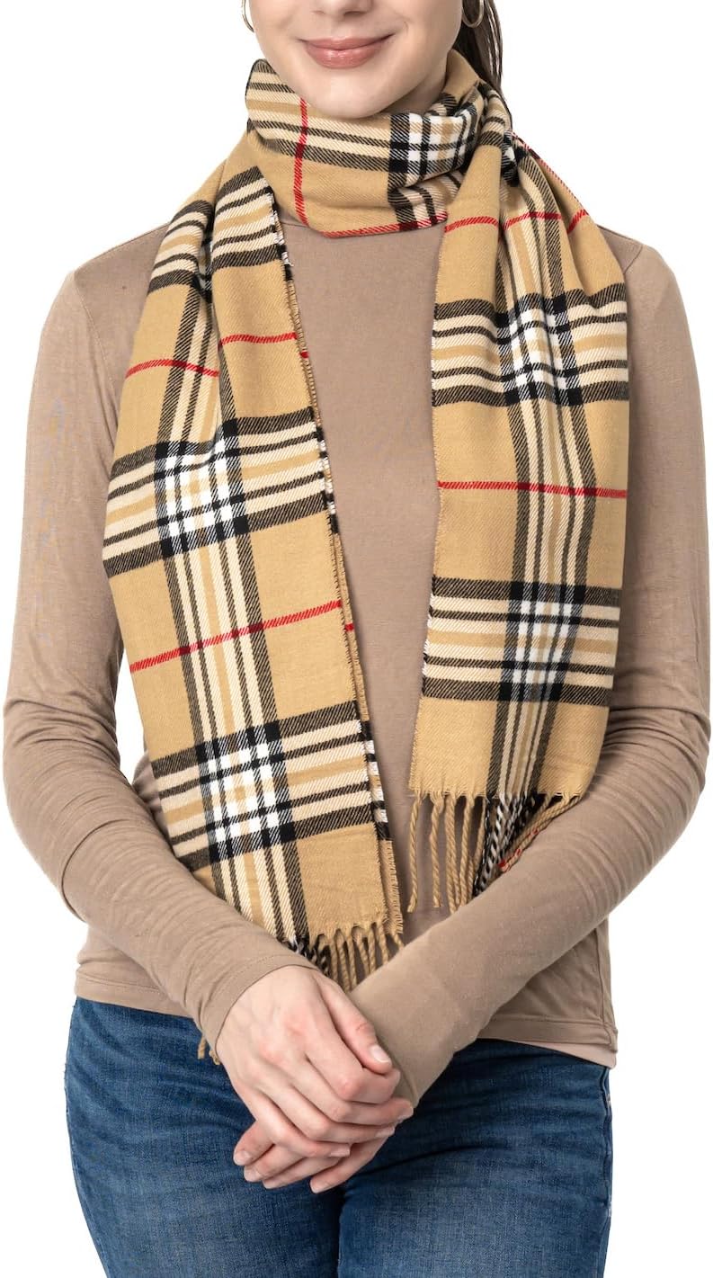 Achillea Cashmere Feel Tartan Plaid Scarf - Classic Winter Scarf for Men & Women, Scottish Heritage Holiday Gift - Image 2